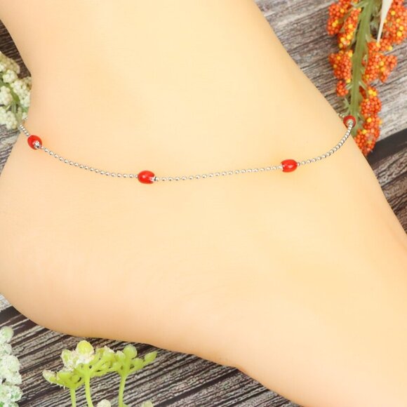 "Elegant Handmade Anklet – Delicate Jewelry for Women, MAR091361 - Picture 5 of 10